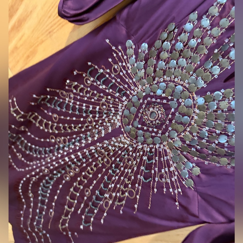 Nanette Lepore Embellished 100% Silk Dress - Size 4 - Picture 4 of 8
